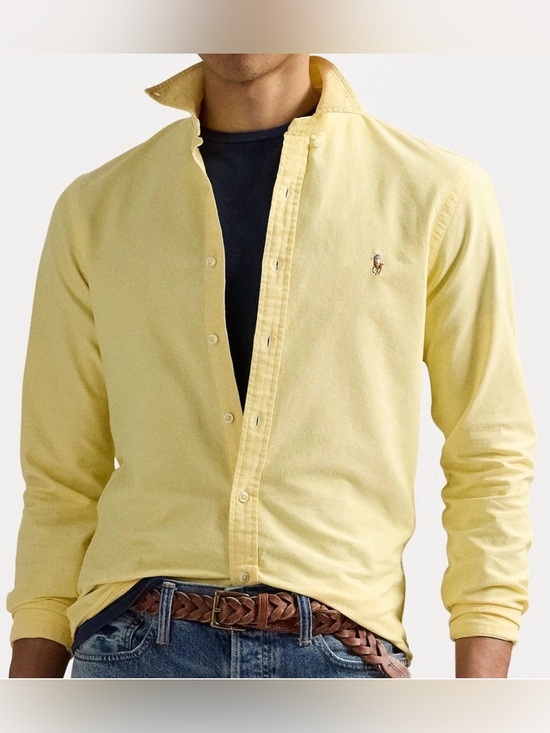 Ralph Lauren Other - Ralph Lauren vintage light yellow Yarmouth cotton Oxford button down shirt